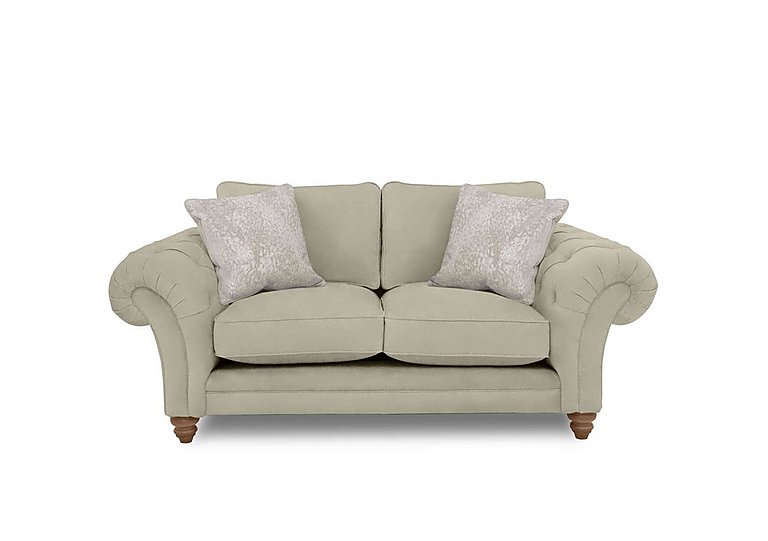 Boutique Collection - Blenheim 2 Seater Classic Back Sofa - Marlborough Wicker Ivory with Oak Feet