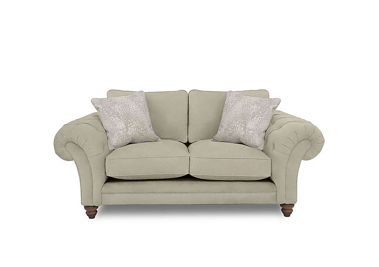 Boutique Collection - Blenheim 2 Seater Classic Back Sofa - Marlborough Wicker Ivory with Walnut Feet