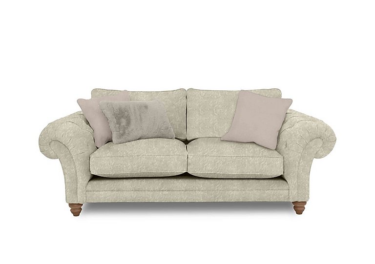 Boutique Collection - Blenheim 3 Seater Classic Back Sofa - Savoy Mink with Oak Feet