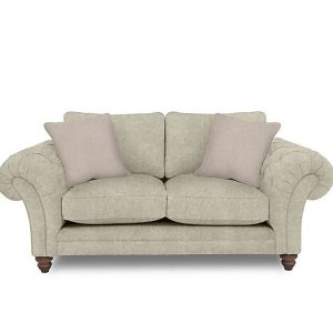 Boutique Collection  Blenheim 2 Seater Classic Back Sofa  Savoy Mink with Walnut Feet | Bed Sava