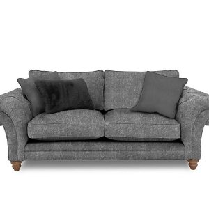 Boutique Collection  Blenheim 3 Seater Classic Back Sofa  Savoy Raven with Oak Feet | Bed Sava