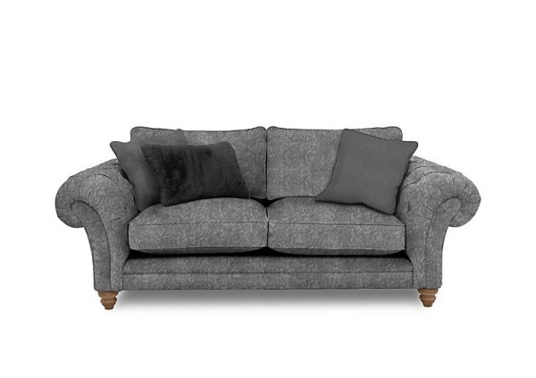 Boutique Collection  Blenheim 3 Seater Classic Back Sofa  Savoy Raven with Oak Feet | Bed Sava