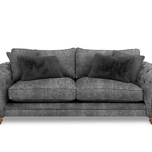 Boutique Collection  Blenheim 4 Seater Classic Back Sofa  Savoy Raven with Oak Feet | Bed Sava