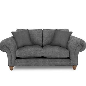 Boutique Collection  Blenheim 2 Seater Classic Back Sofa  Savoy Raven with Oak Feet | Bed Sava