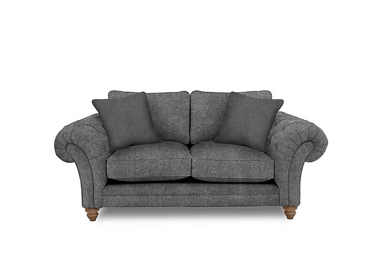 Boutique Collection - Blenheim 2 Seater Classic Back Sofa - Savoy Raven with Oak Feet
