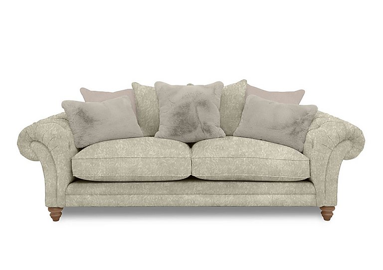 Boutique Collection - Blenheim 4 Seater Scatter Back Sofa - Savoy Mink with Oak Feet