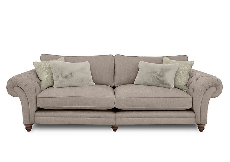 Boutique Collection - Blenheim Grand Split Frame Classic Back Sofa - Darwin Mink with Walnut Feet