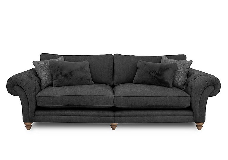 Boutique Collection - Blenheim Grand Split Frame Classic Back Sofa - Darwin Raven with Oak Feet