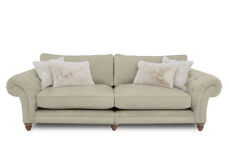 Boutique Collection - Blenheim Grand Split Frame Classic Back Sofa - Marlborough Wicker Ivory with Oak Feet