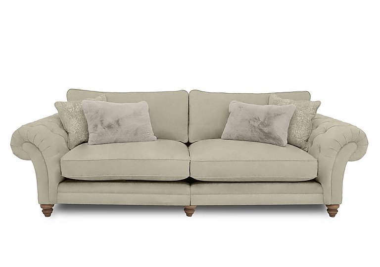Boutique Collection - Blenheim Grand Split Frame Classic Back Sofa - Marlborough Wicker Mink with Oak Feet