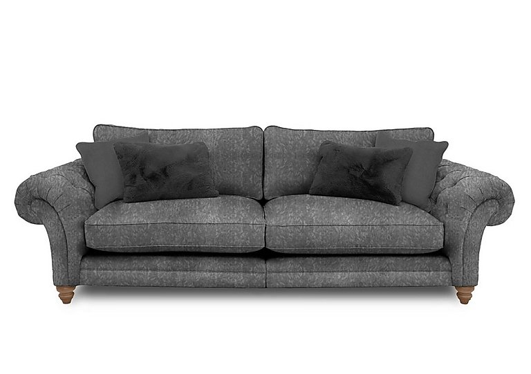 Boutique Collection - Blenheim Grand Split Frame Classic Back Sofa - Savoy Raven with Oak Feet