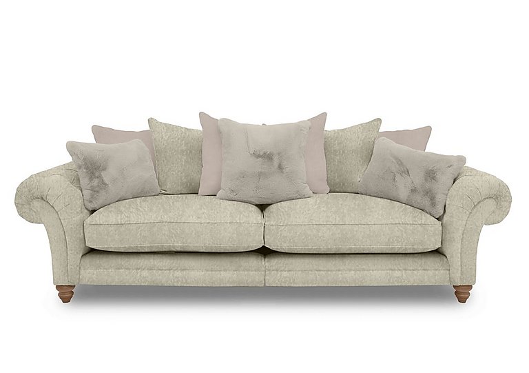 Boutique Collection - Blenheim Grand Split Frame Scatter Back Sofa - Savoy Mink with Oak Feet