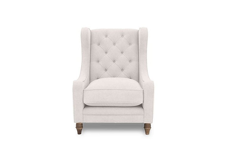 Boutique Collection - Blenheim Wing Chair - Darwin Ivory with Oak Feet