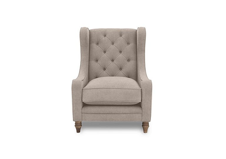 Boutique Collection - Blenheim Wing Chair - Darwin Mink with Oak Feet