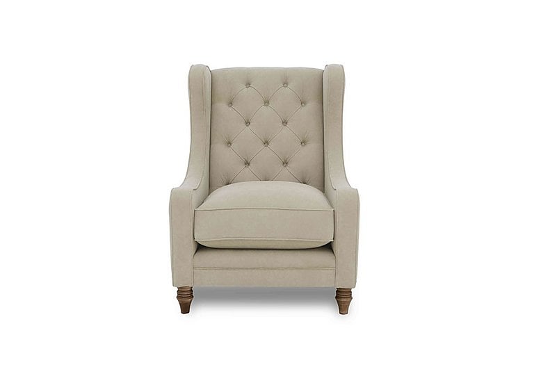 Boutique Collection - Blenheim Wing Chair - Marlborough Wicker with Walnut Feet