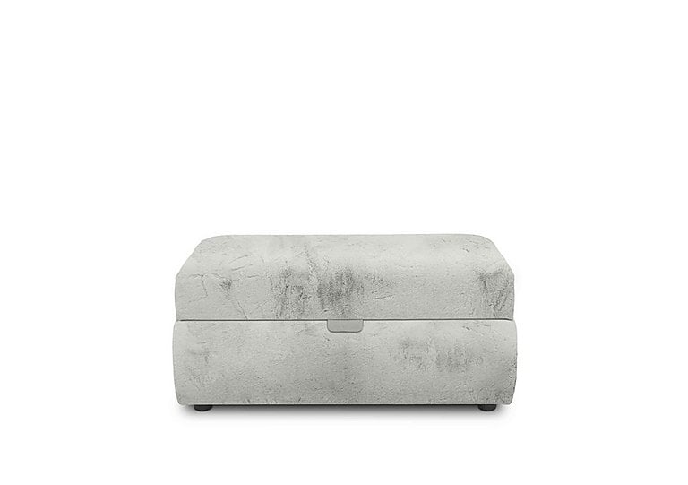 Boutique Collection - Blenheim Large Storage Stool - Vancouver Fur Silver