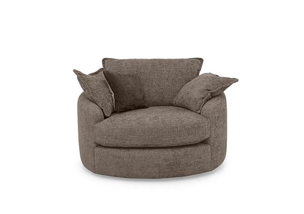 Boutique Darling Swivel Cuddler Chair | Bed Sava