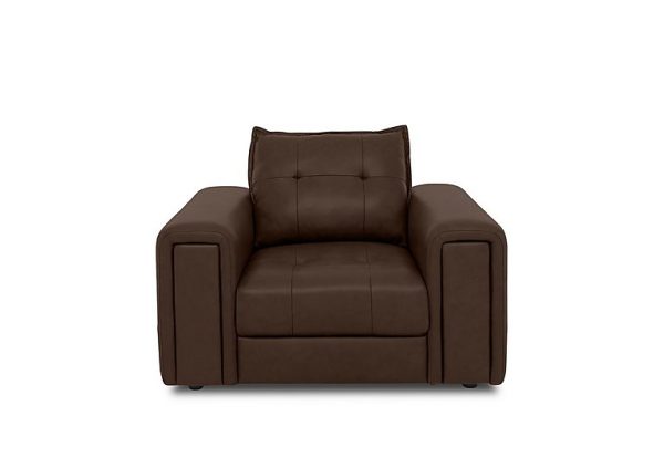 Boutique Goliath Leather Chair  Chocolate | Bed Sava
