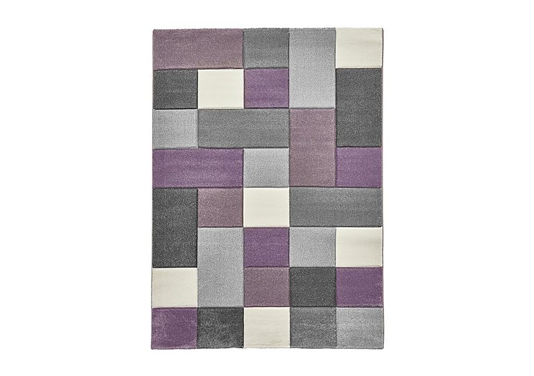 Breda Rug - 160cm-x-220cm - Grey/Purple