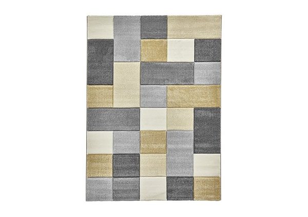 Breda Rug  160cm x 220cm  GreyYellow | Bed Sava