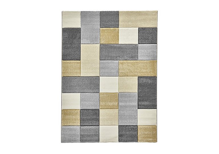 Breda Rug - 160cm-x-220cm - Grey/Yellow