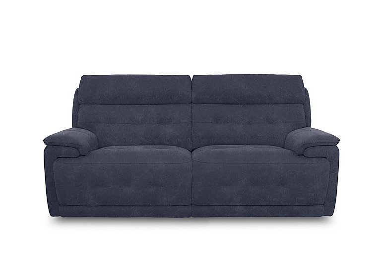 Brescia Fabric 3 Seater Power Recliner Sofa with Power Headrests - R23 Blue