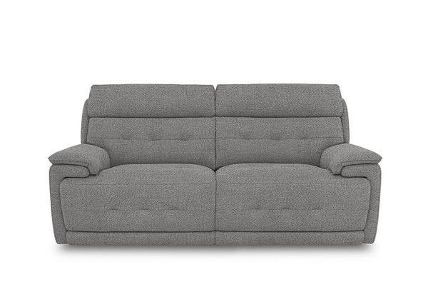 Brescia Fabric 3 Seater Power Recliner Sofa with Power Headrests  Haze | Bed Sava