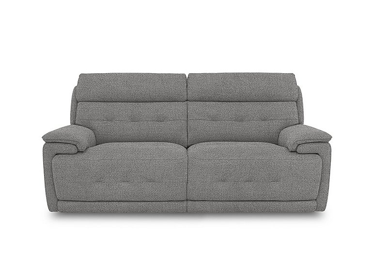 Brescia Fabric 3 Seater Power Recliner Sofa with Power Headrests - Haze