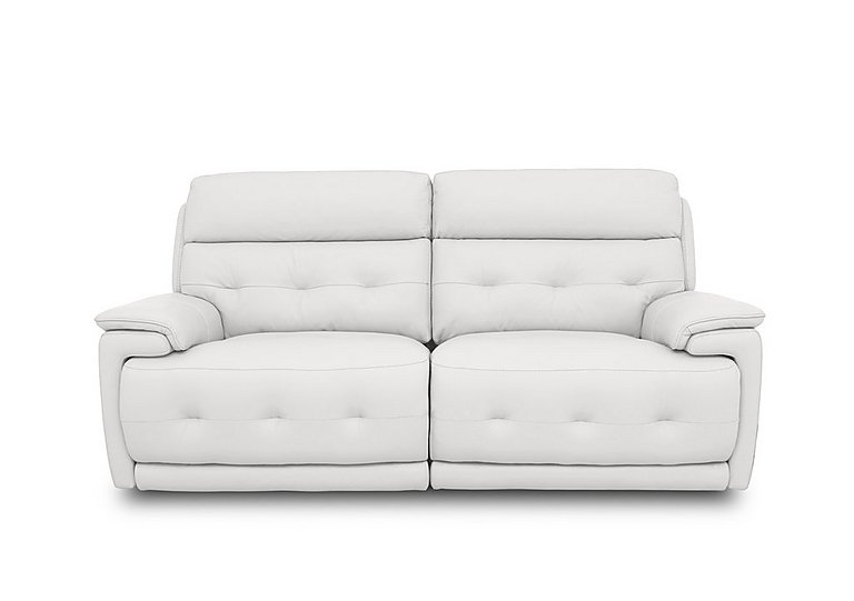 Brescia BV Leather 3 Seater Sofa - BV Star White