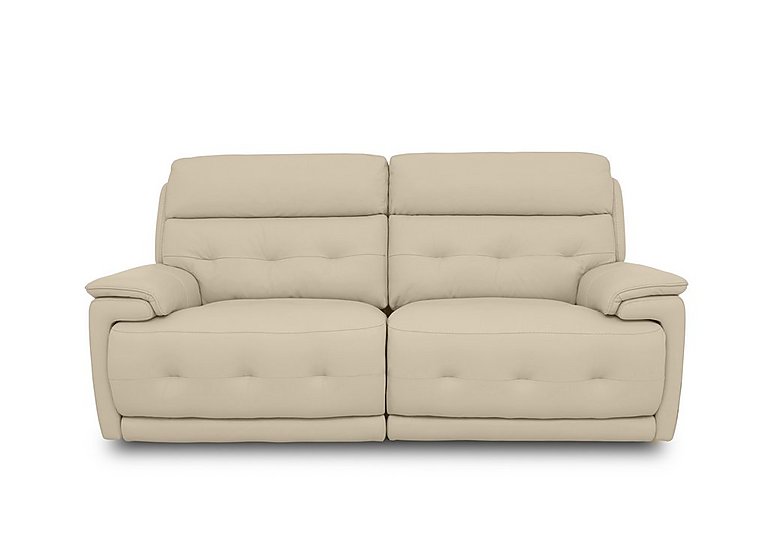 Brescia NC Leather 3 Seater Sofa - NC Bisque