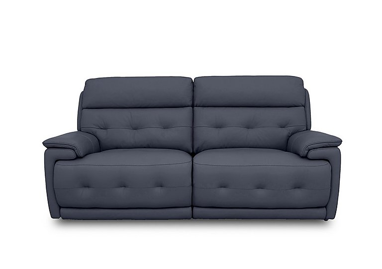 Brescia NC Leather 3 Seater Sofa - NC Ocean Blue