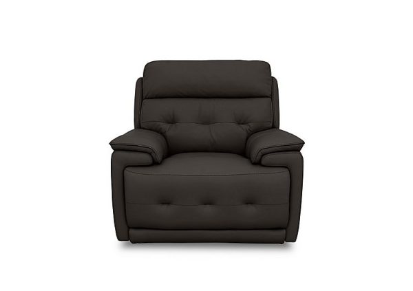Brescia BV Leather Chair with Power Recliner  Dark Chocolate | Bed Sava