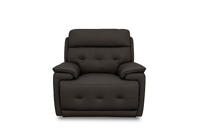 Brescia BV Leather Chair with Power Recliner - Dark Chocolate