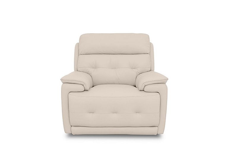 Brescia BV Leather Chair with Power Recliner - Dapple Grey