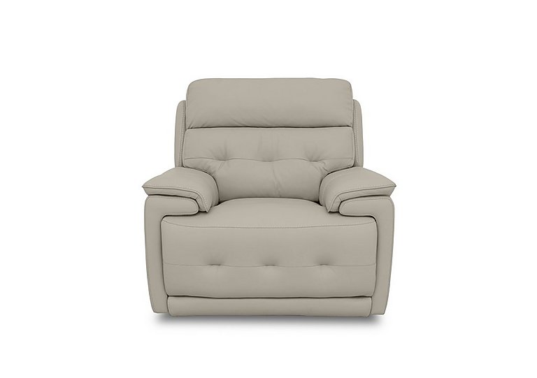 Brescia BV Leather Chair with Power Recliner - BV Taupe