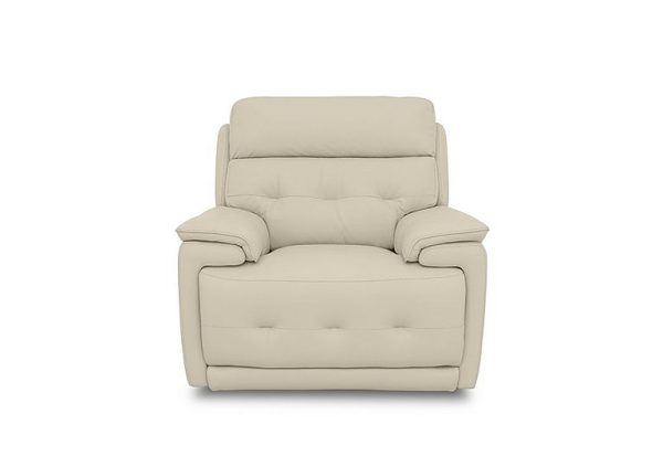 Brescia BV Leather Chair with Power Recliner  BV Bisque | Bed Sava