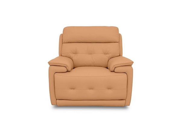 Brescia BV Leather Chair  BV Honey Yellow | Bed Sava
