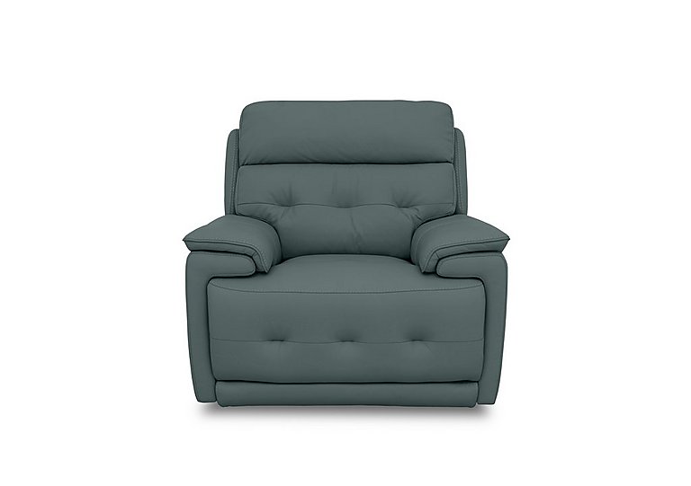 Brescia NC Leather Chair with Power Recliner - NC Lake Green