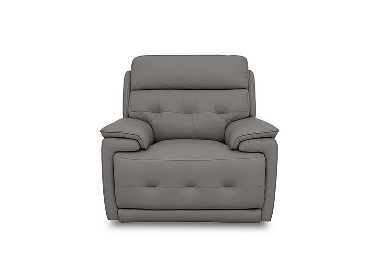 Brescia NC Leather Chair with Power Recliner - NC Elephant