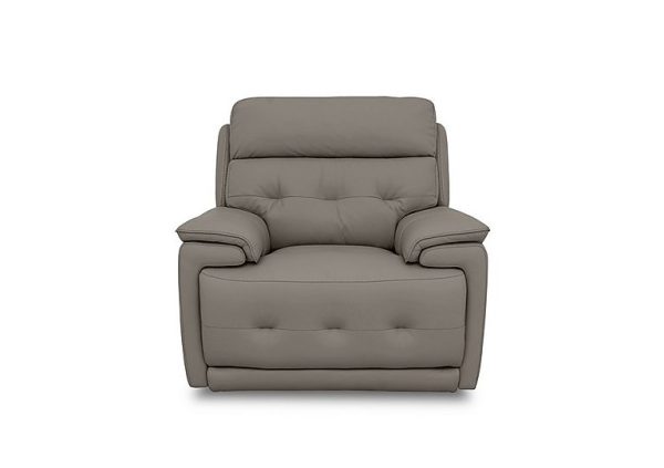 Brescia Leather Chair  Elephant | Bed Sava