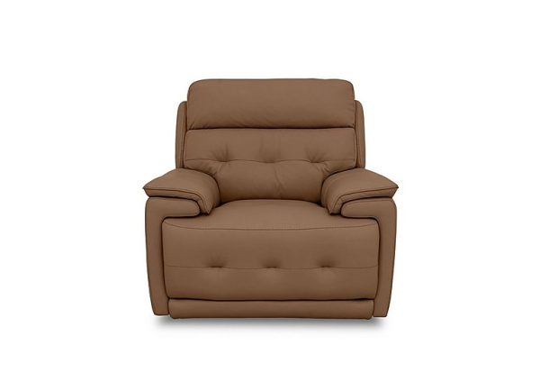 Brescia Leather Chair  Pecan | Bed Sava