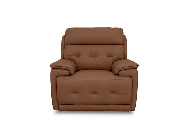 Brescia Leather Chair  Warm Brown | Bed Sava