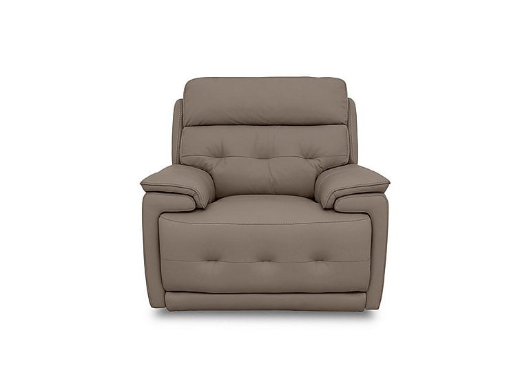 Brescia Leather Chair with Power Recliner - Fawn