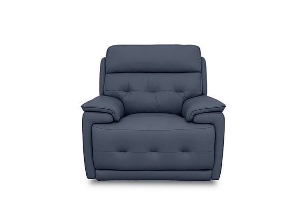 World of Leather  Brescia Leather Chair  Ocean | Bed Sava