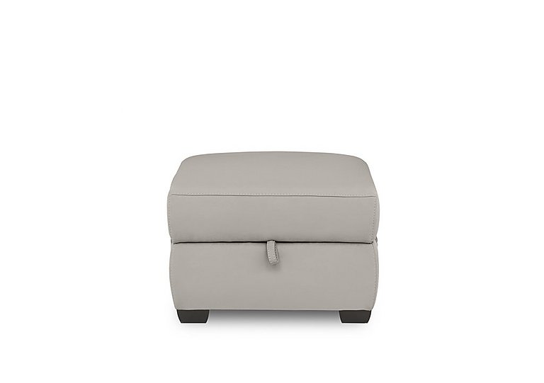 Brescia NC Leather Storage Footstool - Feather