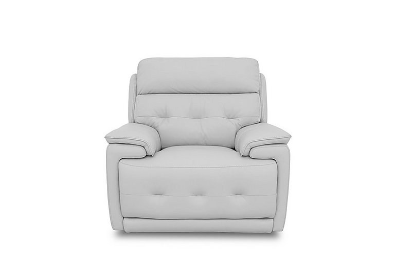 Brescia NC Leather Power Recliner Chair with Power Headrest - Grey