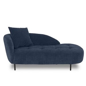 Bridgerton Fabric Chaise Longue  Sapphire | Bed Sava