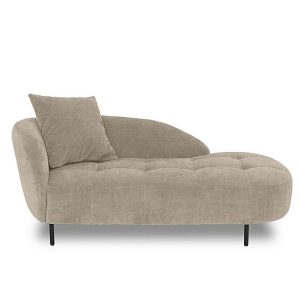 Bridgerton Fabric Chaise Longue  R120 Light Khaki | Bed Sava