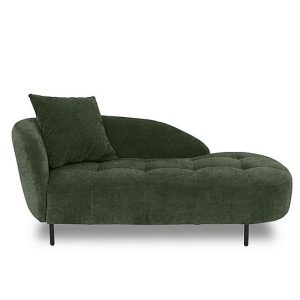 Bridgerton Fabric Chaise Longue  Olive Green | Bed Sava