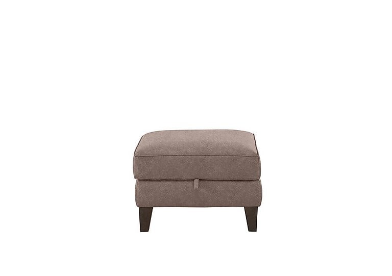 Brondby Fabric Storage Footstool - Mink
